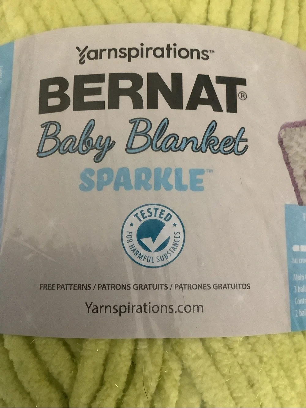 Yarn Lot - Bernat Blanket Sparkle/Wool Ease/ Chenille Skien